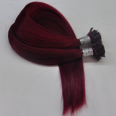 Grade 8A Flat Tip Human Hair Extension Flat/Nail/V Tip Human Hair U-tip Hair Extensions