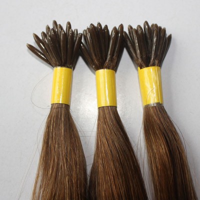 Wholesale italian Keratin 0.8g/1g/strand 100% Human Hair Virgin Hair v tip hair extension