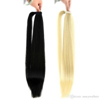 16''-22'' 100% Brazilian Remy Human hair  Ponytail Horsetail Clips in Human Hair Extension